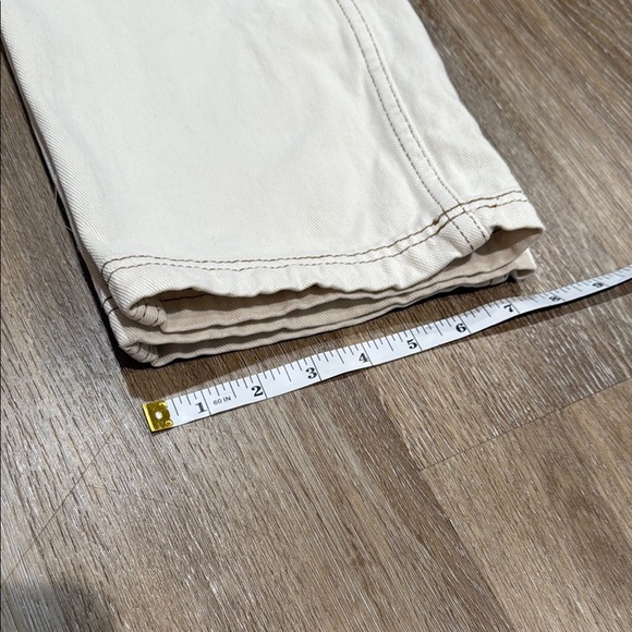 PacSun Size M Cream Cargo Pants Relaxed Fit Baggy - Picture 8 of 10
